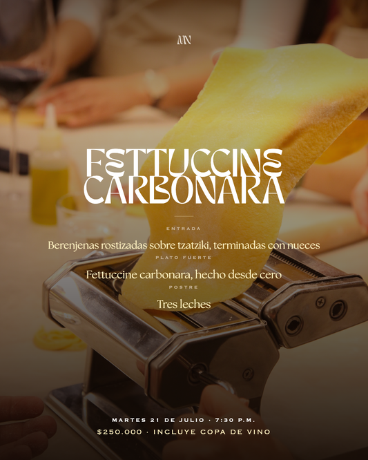 Fettuccine Carbonara Desde Cero - Martes 21 de Julio